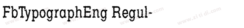 FbTypographEng Regul字体转换